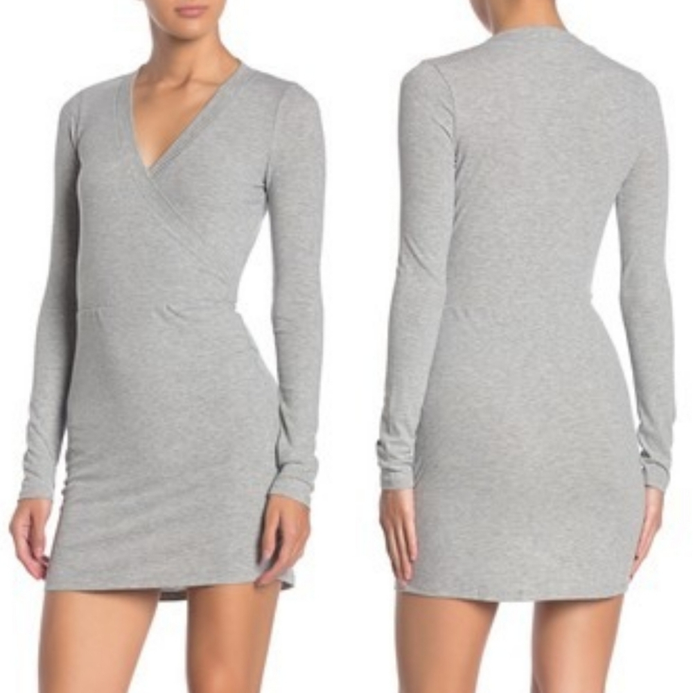 Love, Fire Surplice Wrap Dress